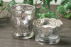 Mercury Glass Large Votive Holder