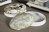 Stoneware Bird or Toile Keepsake Box